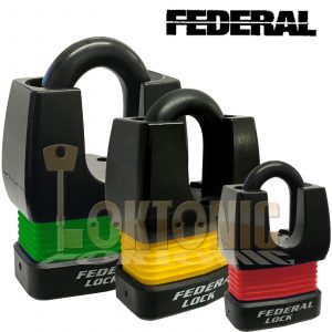 Federal FD8105 High Security 6 Pin Re-Keyable Steel Padlock Gates 