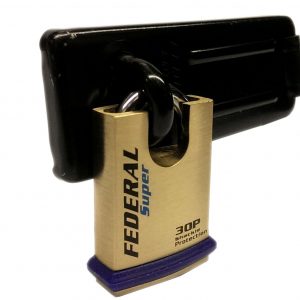 Federal Security Shed Gate Lock Hasp Staple And Padlock Combo FD1055 FD30P
