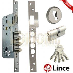 Lince 4 BOLT High Security Mortice Euro Sash Bolt Lock Case 5 Secure Dimple Keys