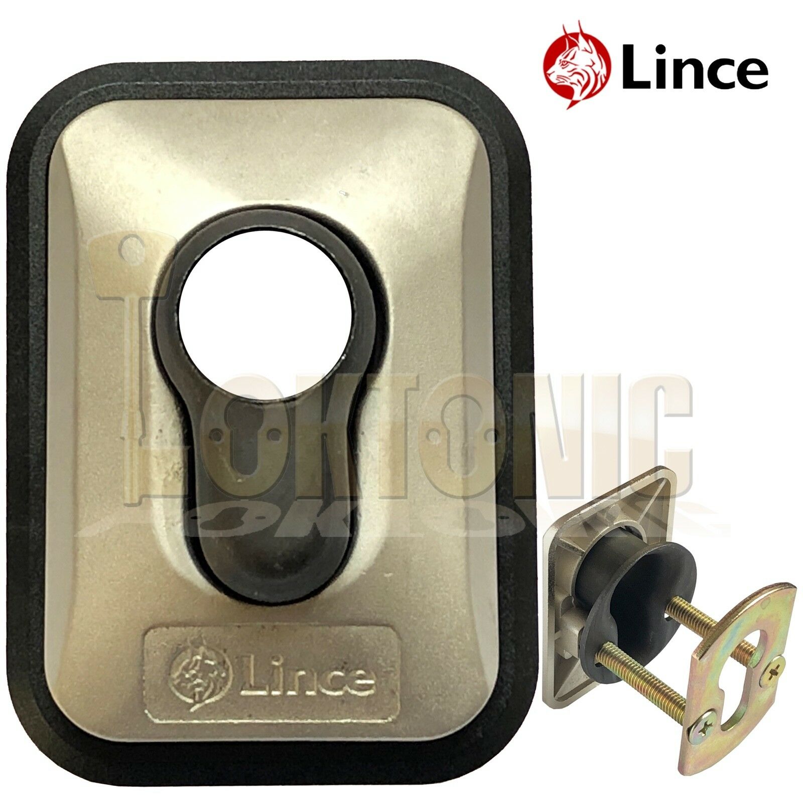 Lince Brass High Security Euro Cylinder Escutcheon Key Cover Plate Front Door 