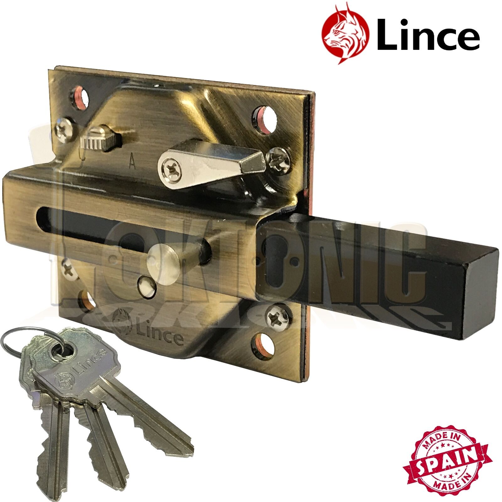 Lince Lock 2930BI High Security Heavy Duty Rim Gate Shed Garage 